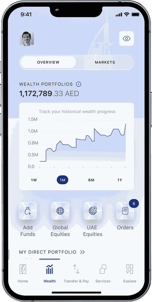 Join in minutes entirely from your phone with the ENBD X app