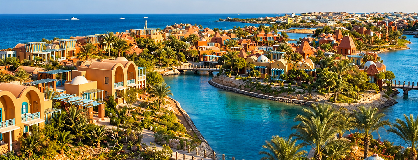 El Gouna at dusk