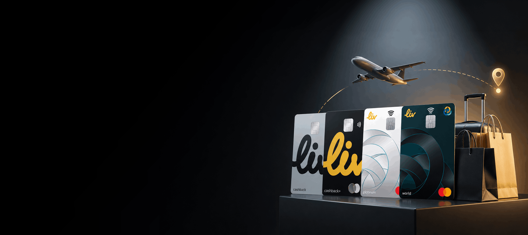 The four Liv credit cards