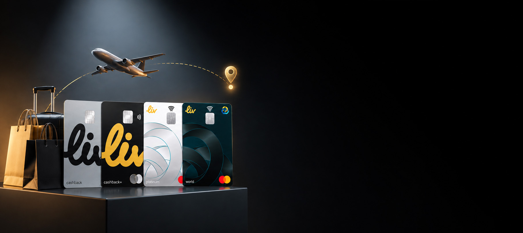 The four Liv credit cards