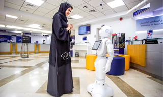 Emirates NBDs Pepper learns Arabic