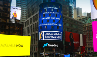 Emirates NBD rings bell to celebrate listing of USD 750 million bond on Nasdaq Dubai